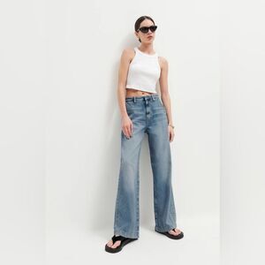 NWOT REFORMATION Tomas Super Wide Leg Slouch Trouser Jeans size 26